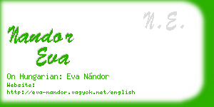 nandor eva business card