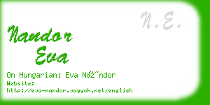 nandor eva business card